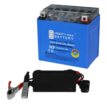YTZ7S GEL Battery Replaces BMW 1000 S1000RR 14-16 With 12V 1Amp Charger
